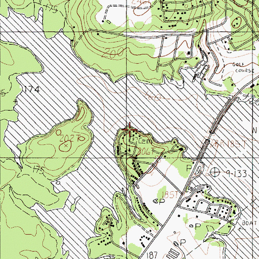 Topographic Map of Oliphant Memorial Cemetery, TX