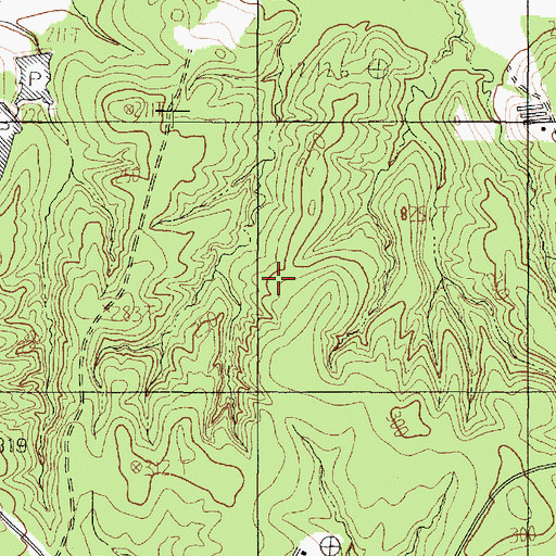 Topographic Map of Ener Cemetery, TX