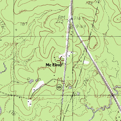 Topographic Map of Lone Star Cemetery, TX
