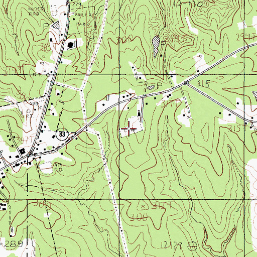 Topographic Map of Baptist Macedonia Church Cemetery, TX