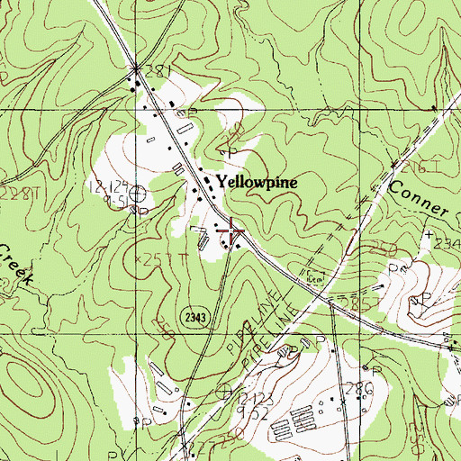 Topographic Map of Macedonia Baptist Church, TX