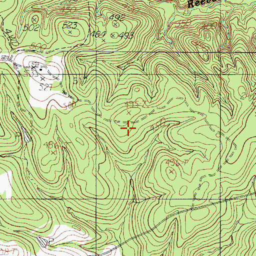 Topographic Map of Meador-Judson Meador Cemetery, TX