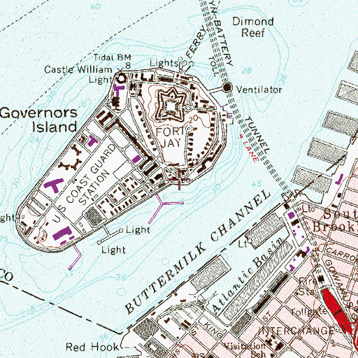 Topographic Map of Public School 26 (historical), NY