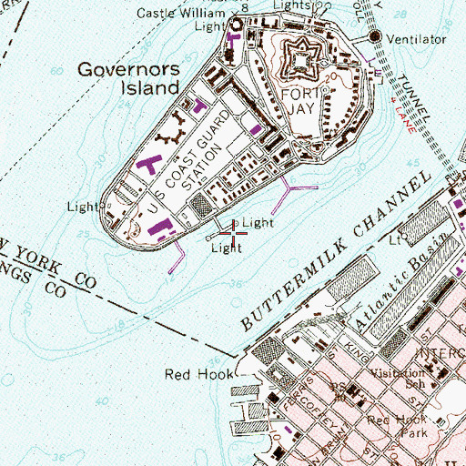 Topographic Map of Tango Pier, NY