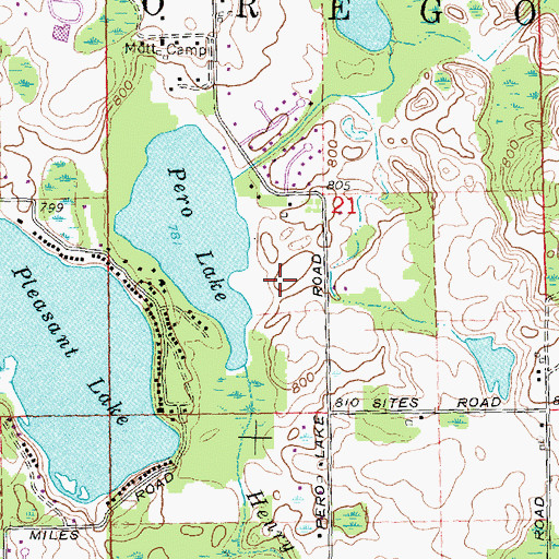Topographic Map of Torzewski County Park, MI