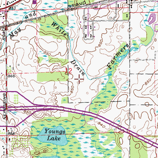 Topographic Map of Thumb Correctional Facility, MI