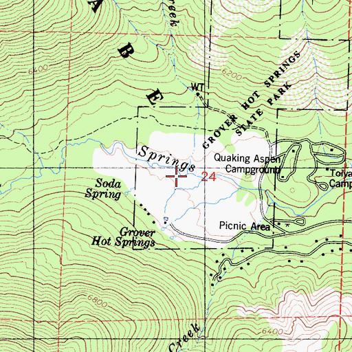 Topographic Map of Buck Creek, CA