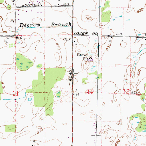 Topographic Map of New Life in Christ Lutheran Church, MI