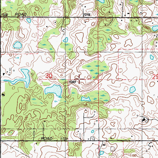 Topographic Map of Metamora Golf and Country Club, MI