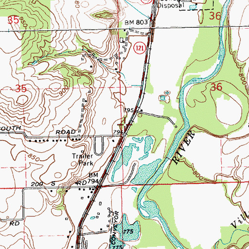 Topographic Map of Greater Vision Church, IN