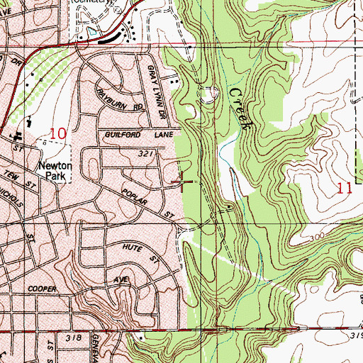 Topographic Map of Onoqua (historical), AL