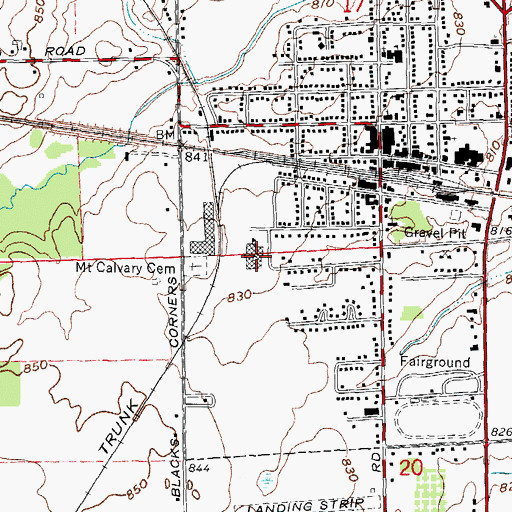 Topographic Map of Imlay City Middle School, MI