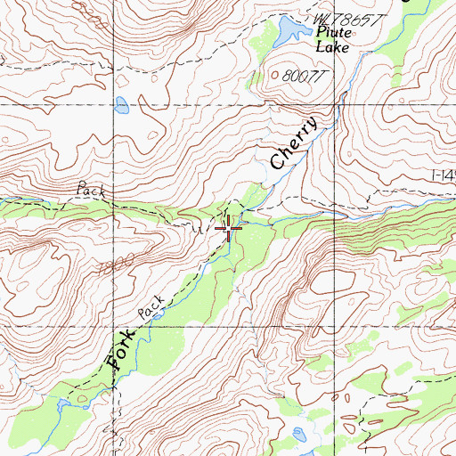 Topographic Map of Buck Meadow Creek, CA