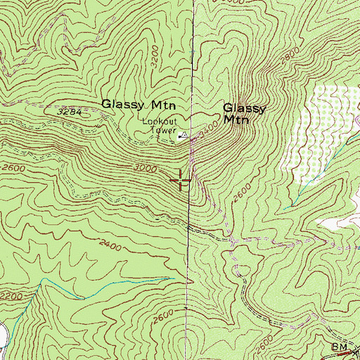 Topographic Map of Burton (historical), GA