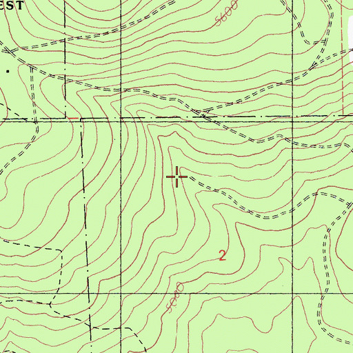 Topographic Map of Buck Mountain Spring, CA