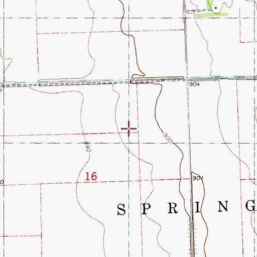 Topographic Map of Edward Johnson Cemetery, MN