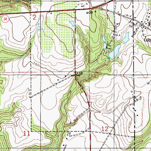Topographic Map of Smithboro (historical), AL