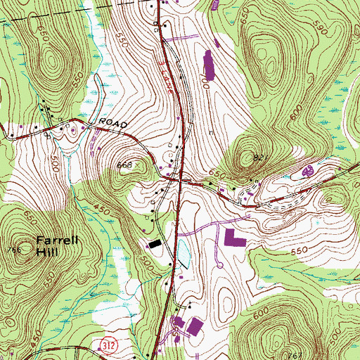 Topographic Map of Doanesburgh (historical), NY
