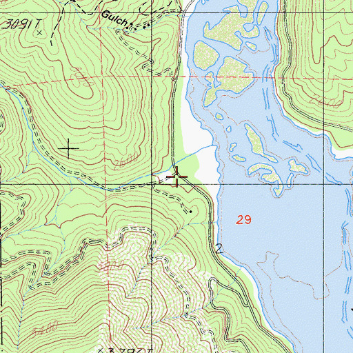 Topographic Map of Buckeye Creek, CA