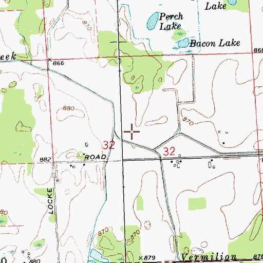 Topographic Map of Glenbrier Golf Course, MI