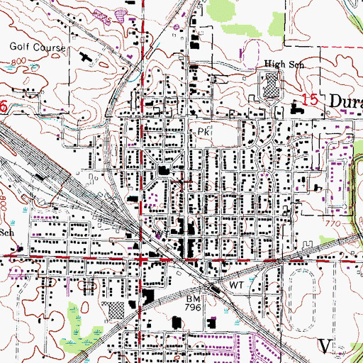 Topographic Map of Congregational Church, MI