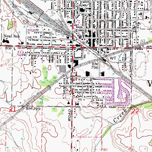 Topographic Map of Light of Faith Fellowship, MI