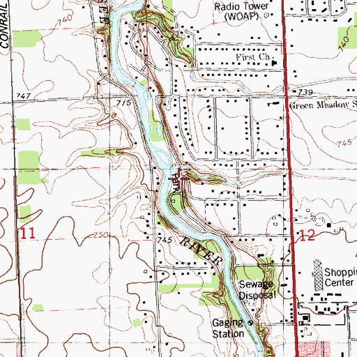 Topographic Map of Harmon Partridge Park, MI