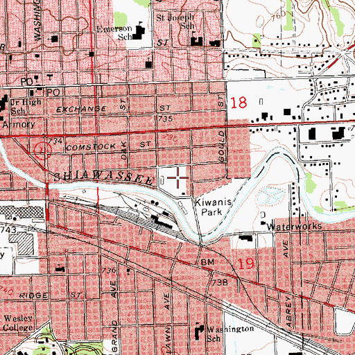 Topographic Map of Willman Field, MI