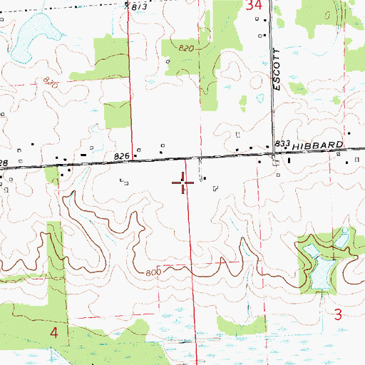 Topographic Map of Shiawassee County Fairgrounds, MI
