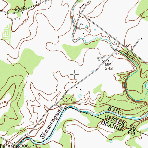 Topographic Map of Watchtower Farms, NY