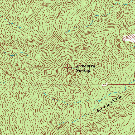 Topographic Map of Arrastra Spring, AZ