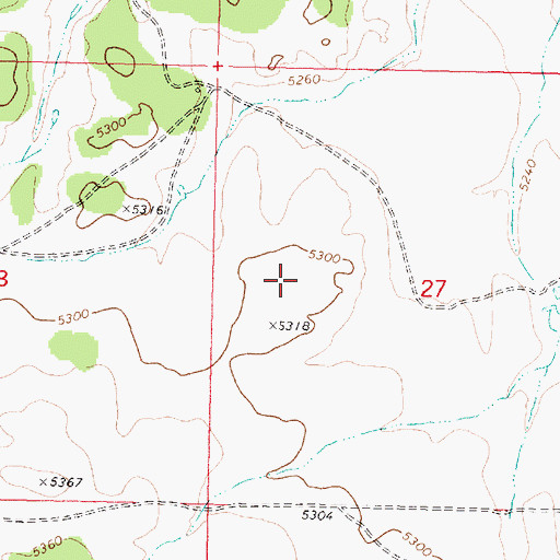 Topographic Map of Mount Trumbull Cemetery, AZ