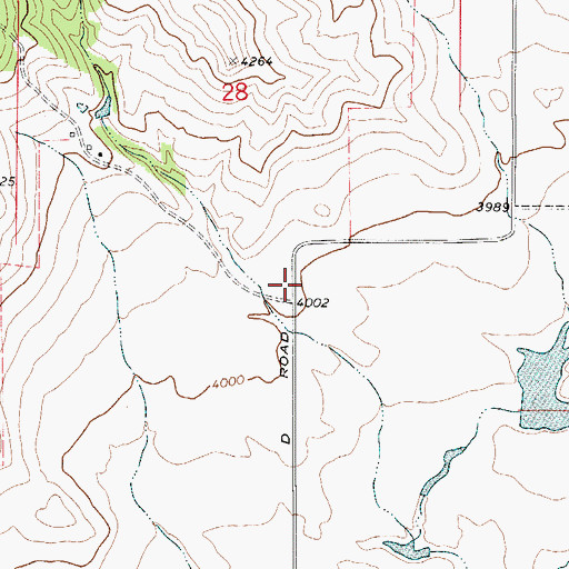Topographic Map of Lightning Flat (historical), WY
