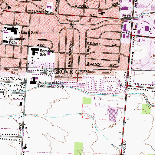 Topographic Map of Buckeye Christian Church, OH