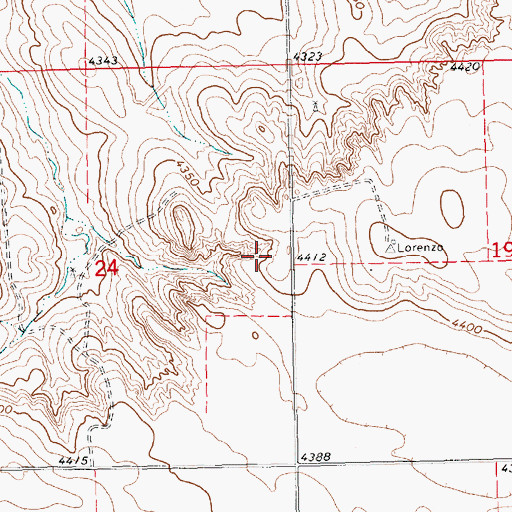 Topographic Map of Sidney 4 Election Precinct, NE