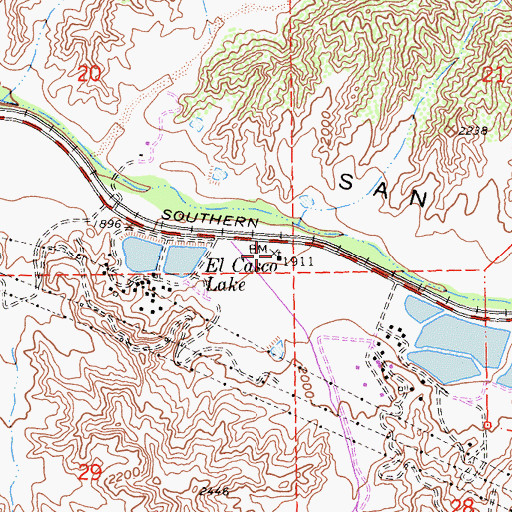 Topographic Map of San Timoteo School (historical), CA