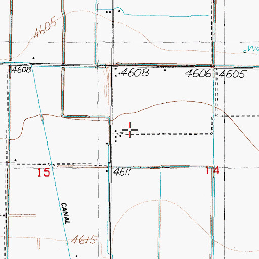 Topographic Map of Lyman Farm and Feedlot, UT