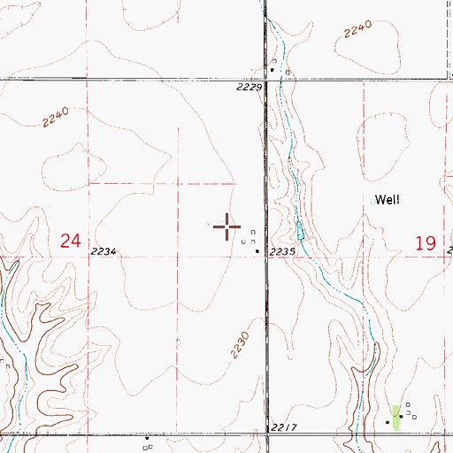 Topographic Map of Moo Feedlot, NE