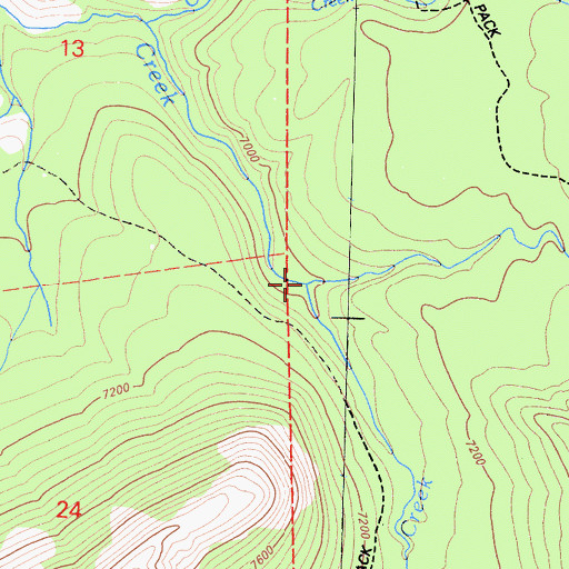Topographic Map of Buena Vista Creek, CA