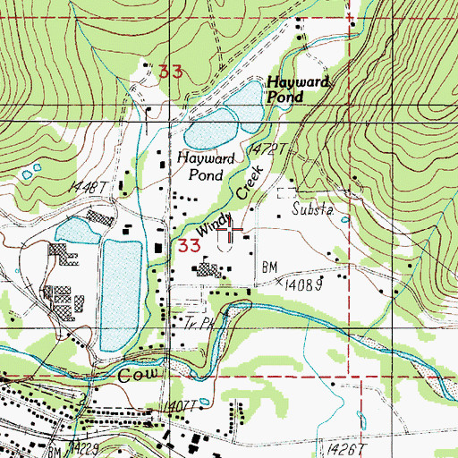 Topographic Map of Glendale Rural Fire Protection District, OR