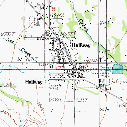 Topographic Map of Pine Valley Rural Fire Protection District, OR