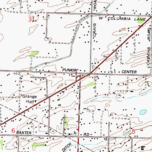 Topographic Map of Hermiston Fire and Emergency Services Station 2, OR