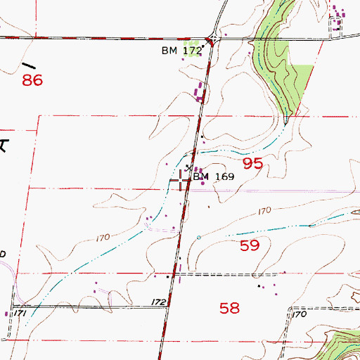 Topographic Map of Saint Paul Fire District Substation, OR
