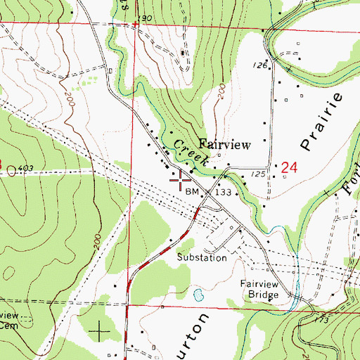 Topographic Map of Fairview Rural Fire Protection District, OR