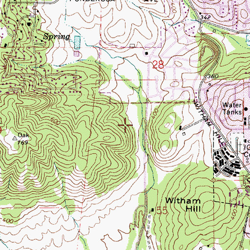 Topographic Map of Corvallis Fire Department Station 5 (historical), OR