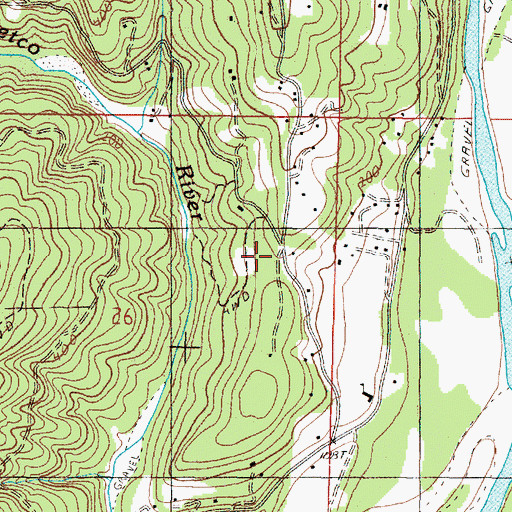 Topographic Map of Upper Chetco Rural Fire Protection District, OR