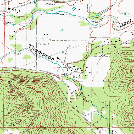 Topographic Map of Illinois Valley Fire District Station 5, OR