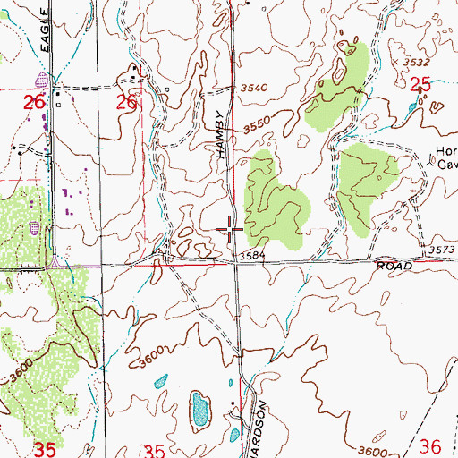 Topographic Map of City of Bend Fire Department Station 304 East Fire Station, OR