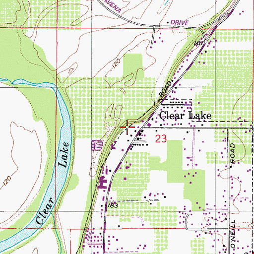 Topographic Map of Marion County Fire District 1 Station 6 Wheatland, OR