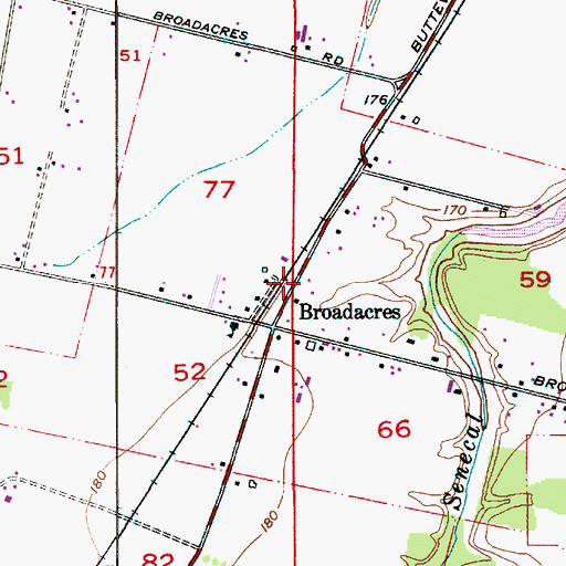 Topographic Map of Woodburn Rural Fire Protection District Station 25 Broadacres, OR